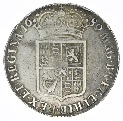 Lot 67 - William and Mary, Halfcrown, 1689.