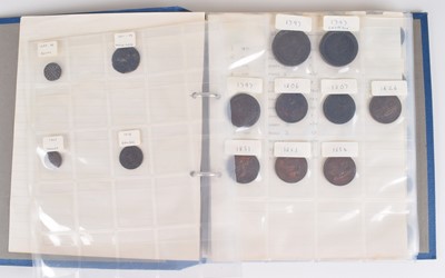Lot 71 - Two albums of Scottish, Lundy Isle and Isle of Man coins and others.