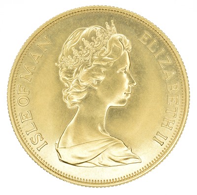 Lot 215 - Queen Elizabeth II, Two Pounds (Double Sovereign), 1973, Isle of Man.