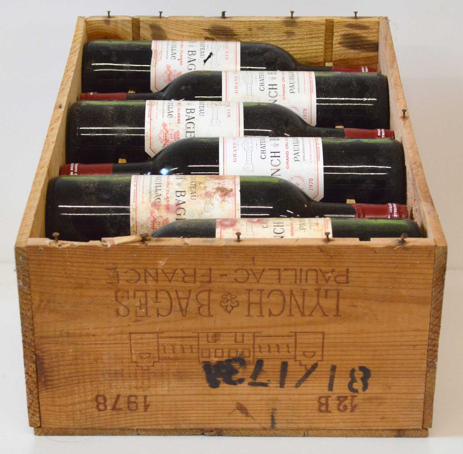 Lot 8 - 12 bottles in previously unopened OWC Chateau Lynch Bages Grand Cru Classe Pauillac Vintage 1978