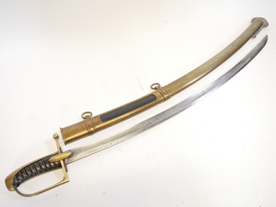 Lot 199 - Modern replica of a Continental Hussars sabre...