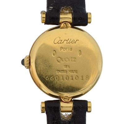 Lot 171 - An 18ct gold Cartier Ronde quartz wristwatch