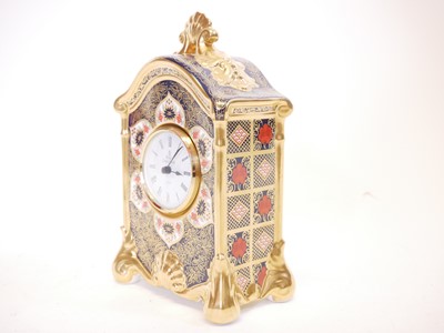 Lot 174 - Royal Crown Derby 1128 old imari Mantel Clock