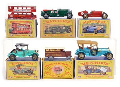Lot 75 - Six Lesney Matchbox Models of Yesteryear diecast vehicles