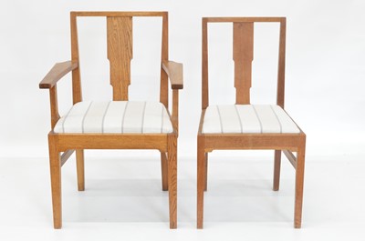 Lot 78 - Six Gordon Russell 'Weston' Oak Dining Chairs