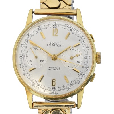 Lot 183 - A 1970s Swiss Emperor manual wind chronograph wristwatch