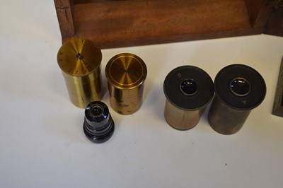 Lot 203 - Late 19th Century Brass Microscope