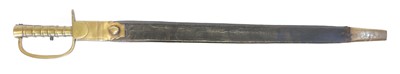 Lot 278 - India pattern bayonet and scabbard of Baker Rifle type
