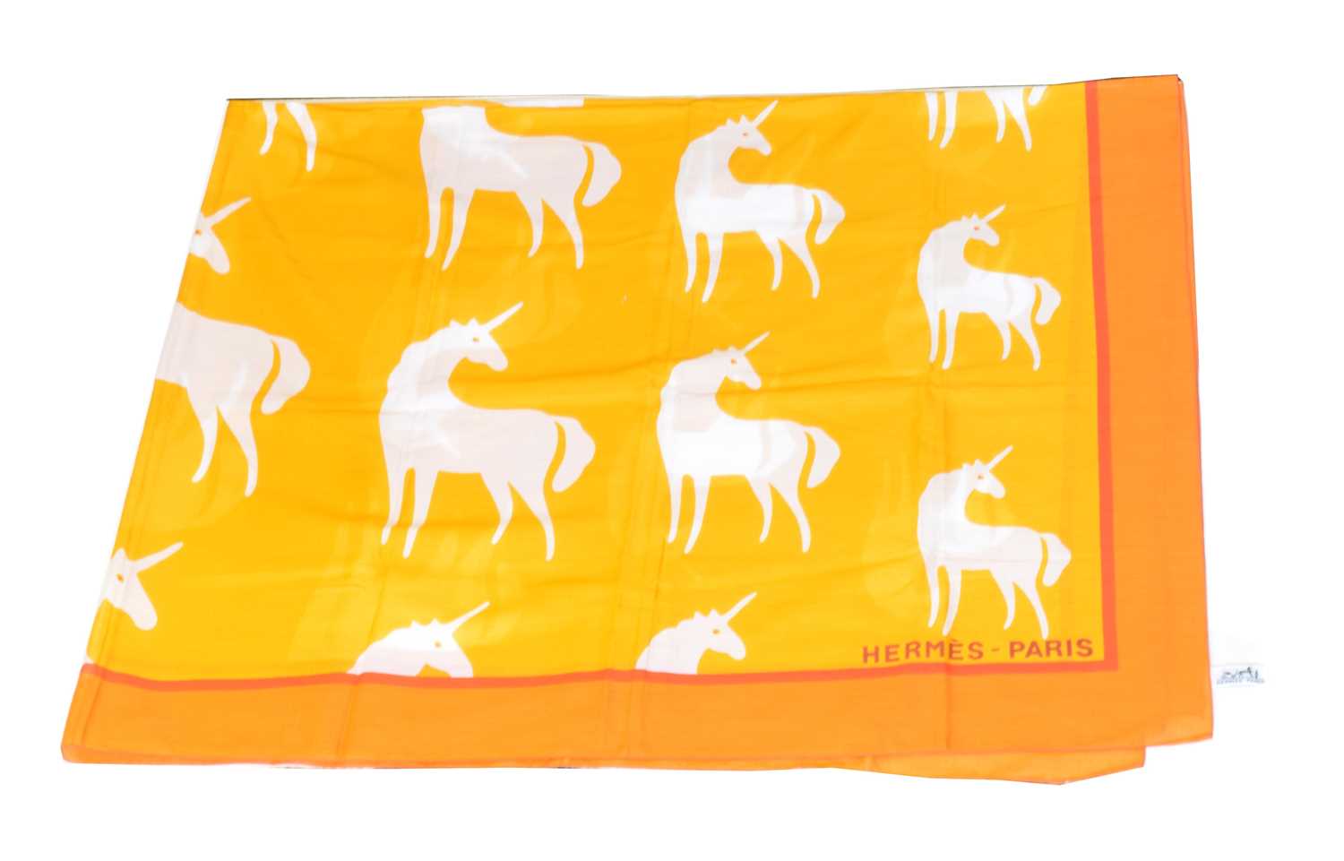 Lot 261 - A Hermès cotton shawl