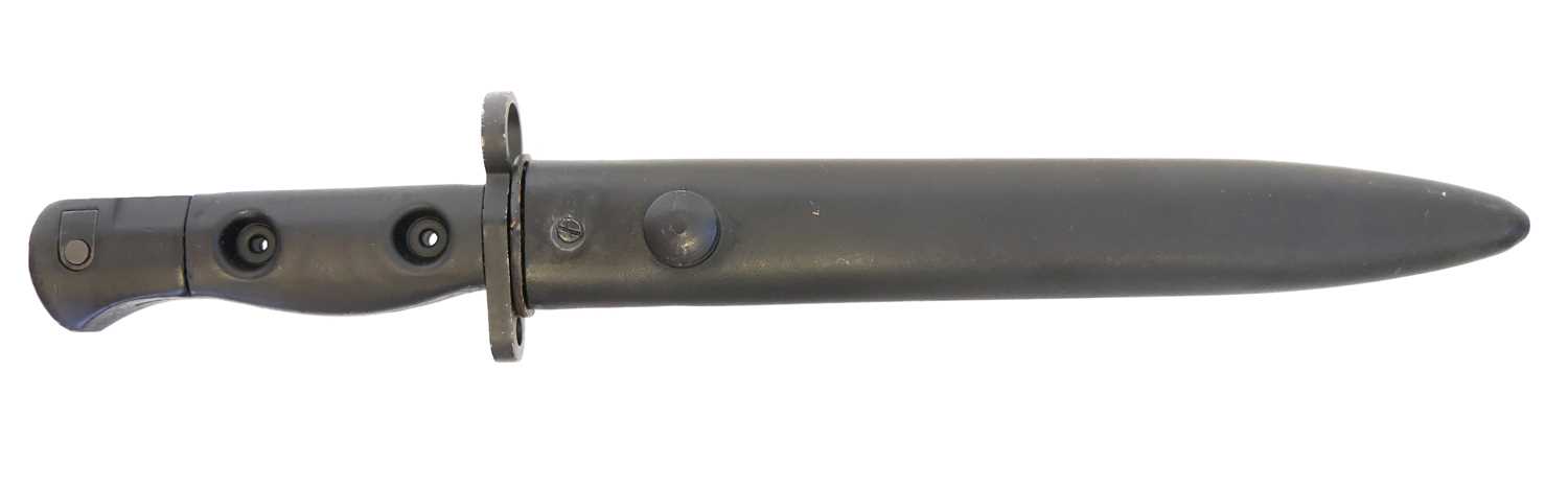 Lot 256 - British SLR rifle bayonet and scabbard