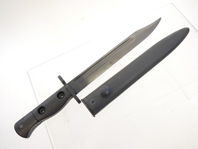 Lot 256 - British SLR rifle bayonet and scabbard