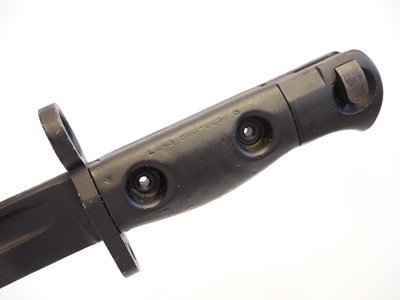 Lot 256 - British SLR rifle bayonet and scabbard