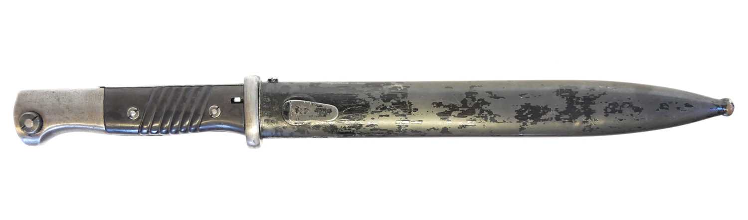 Lot 260 - German Third Reich WWII 84/98 Waffenamt stamped bayonet and scabard