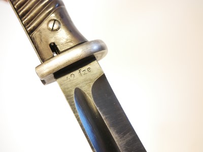 Lot 260 - German Third Reich WWII 84/98 Waffenamt stamped bayonet and scabard