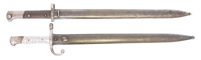 Lot 267 - Two Mauser rifle bayonets and scabbards