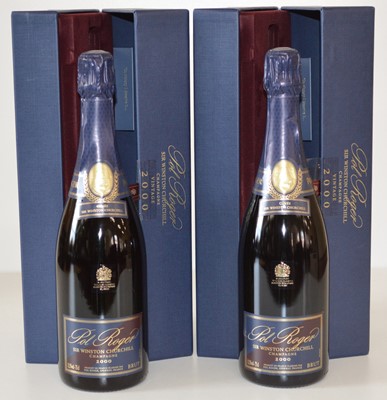 Lot 41 - 2 bottles Champagne Pol Roger ‘Cuvee Sir Winston Churchill’ Vintage 2000