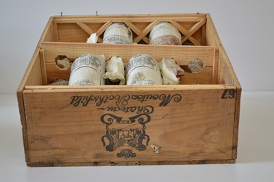 Lot 14A - 10 bottles in previously unopened OWC Chateau Mouton Rothschild 1er Grand Cru Classe Pauillac 1967