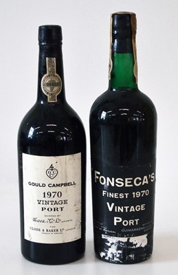 Lot 54 - 2 bottles Excellent 1970 Vintage Port