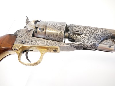 Lot 120 - Deactivated engraved 20th century 1860 Army Percussion revolver