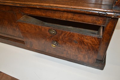 Lot 268 - George III Burr Elm West Country Bacon Settle