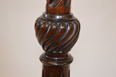 Lot 242 - Victorian Mahogany Standard Floor Lamp