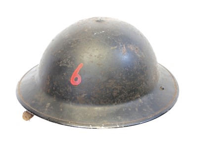 Lot 323 - WWII British Brodie helmet