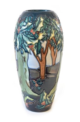 Lot 46 - Moorcroft Holly Hatch Pattern Vase