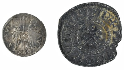 Lot 8 - A Venice Silver Soldino and a France, Louis the Pious type Denier (2).
