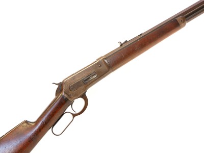 Lot Winchester 1886 40-65 lever action rifle.