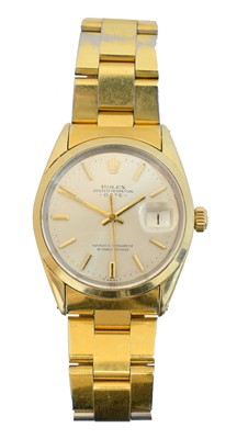 Lot 223 - A 1970s steel and gold Rolex Oyster Perpetual Date wristwatch