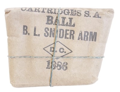 Lot 89 - One packet of ten original rounds of .577 Snider ammunition, LICENCE REQUIRED
