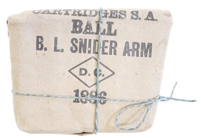 Lot 92 - One packet of ten original rounds of .577 Snider ammunition, LICENCE REQUIRED