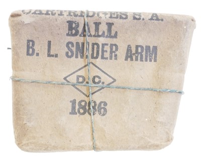 Lot 93 - One packet of ten original rounds of .577 Snider ammunition, LICENCE REQUIRED
