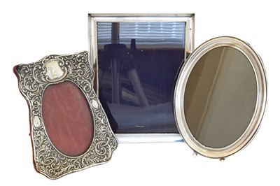 Lot 161 - Three silver fronted photograph frames