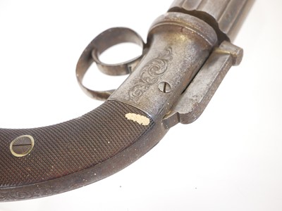 Lot 35 - Percussion pepperbox pistol