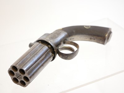 Lot 35 - Percussion pepperbox pistol