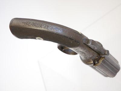 Lot 35 - Percussion pepperbox pistol