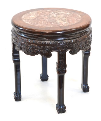 Lot 284 - Chinese Carved Hardwood Low Table