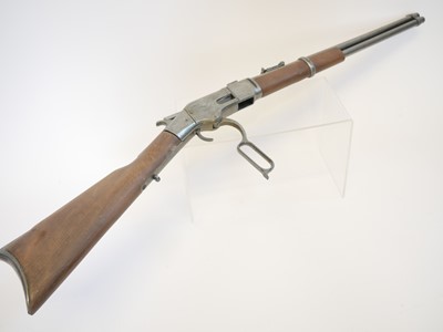 Lot 137 - Denix replica of a Winchester 1866 lever action saddle ring carbine