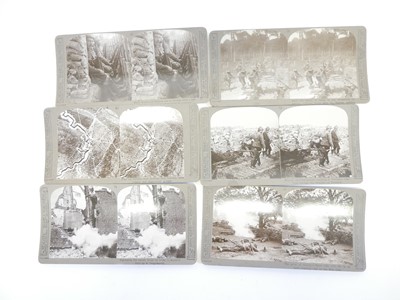 Lot 334 - The Great War, WWI Stereoscope slides, two...