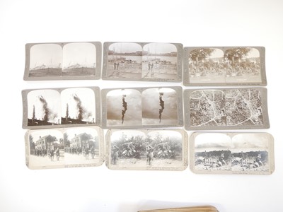 Lot 334 - The Great War, WWI Stereoscope slides, two...