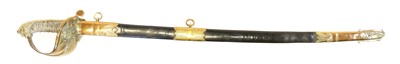 Lot 187 - Royal Navy officers sword