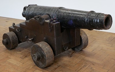 Lot 1 - Six pounder naval cannon