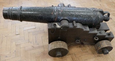 Lot 1 - Six pounder naval cannon
