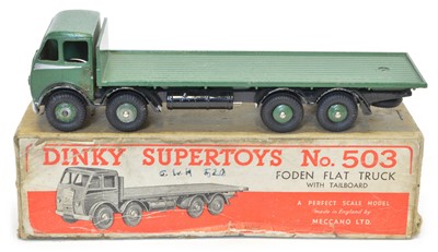 Lot 52 - Dinky Supertoys 503 Foden Flat Truck with Tailboard
