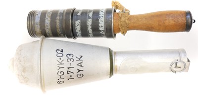 Lot 296 - Two Hungarian training grenades.
