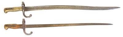 Lot 228 - Two French bayonets.