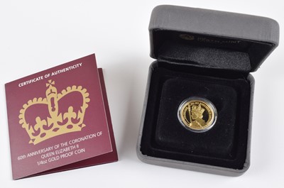 Lot 45 - Australia, 1/4oz Gold Proof Coin, 2013, 60th Anniversary of the Coronation of Queen Elizabeth II.