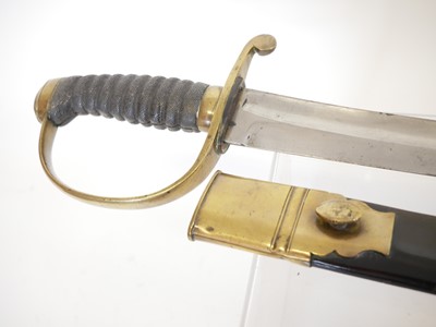 Lot 192 - Victorian police constabulary short sword and scabbard
