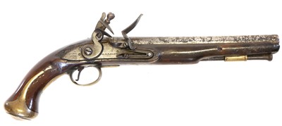Lot 29 - Flintlock cavalry pistol